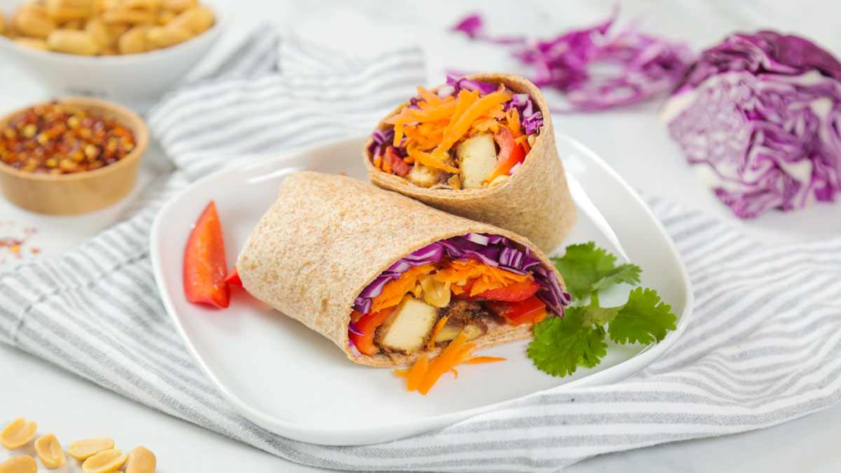 Tangy Thai Tofu Wrap