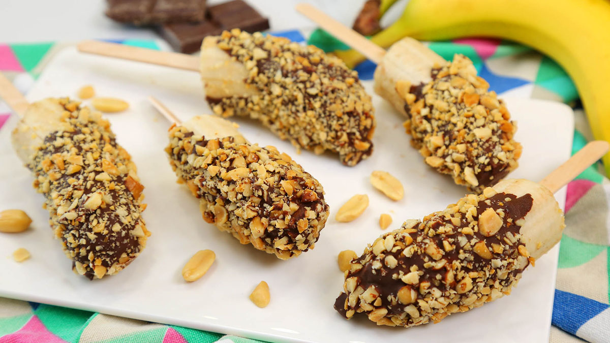 Chocolate Banana Pops