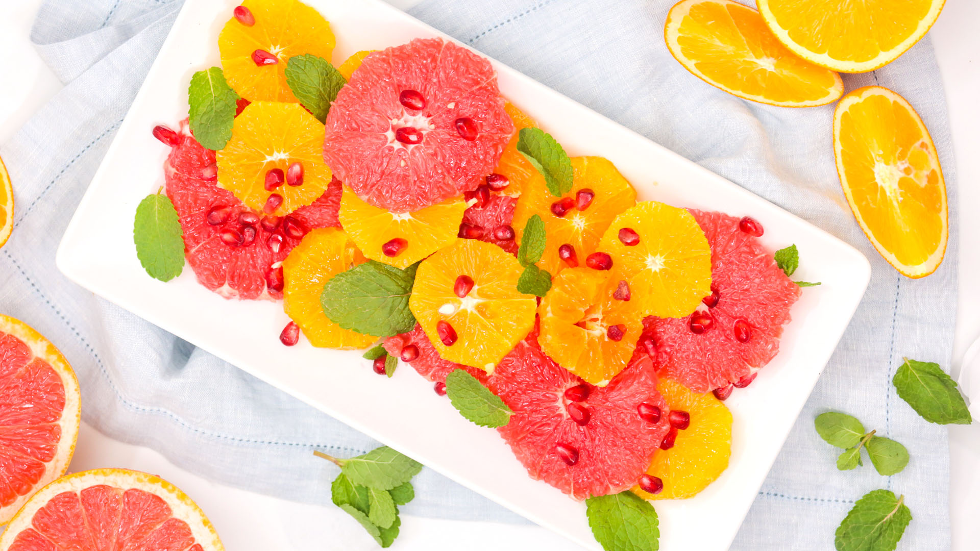 Citrus Salad With Pomegranate And Mint