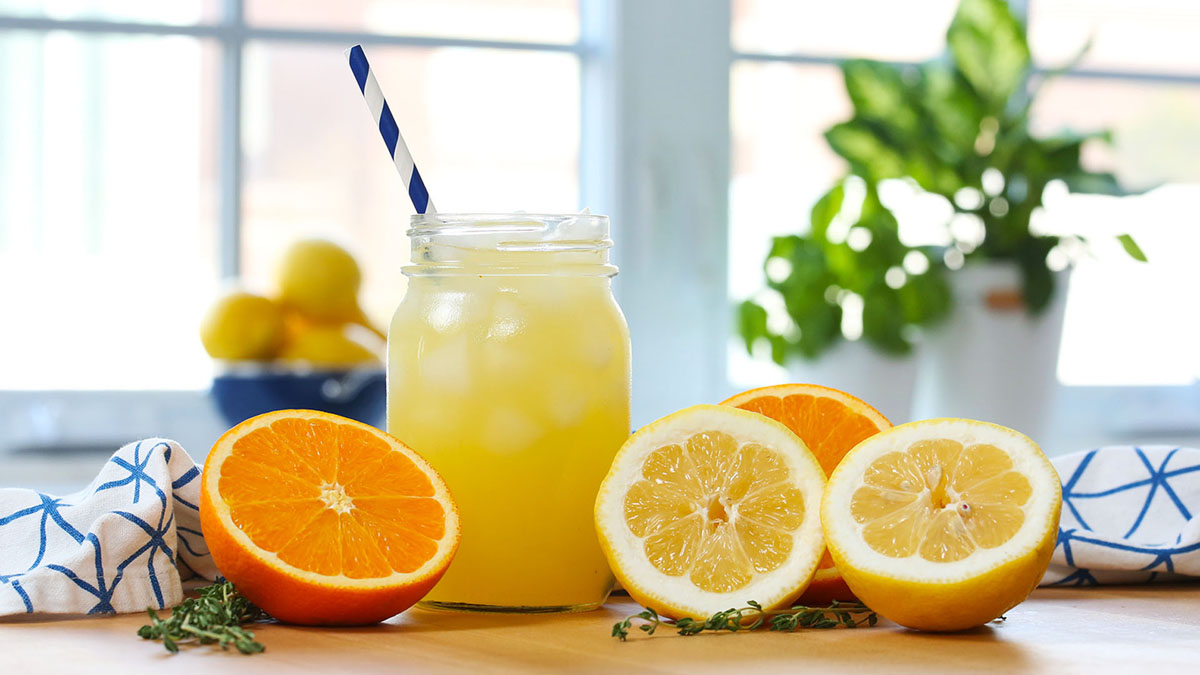 Orange and lemon clearance juice