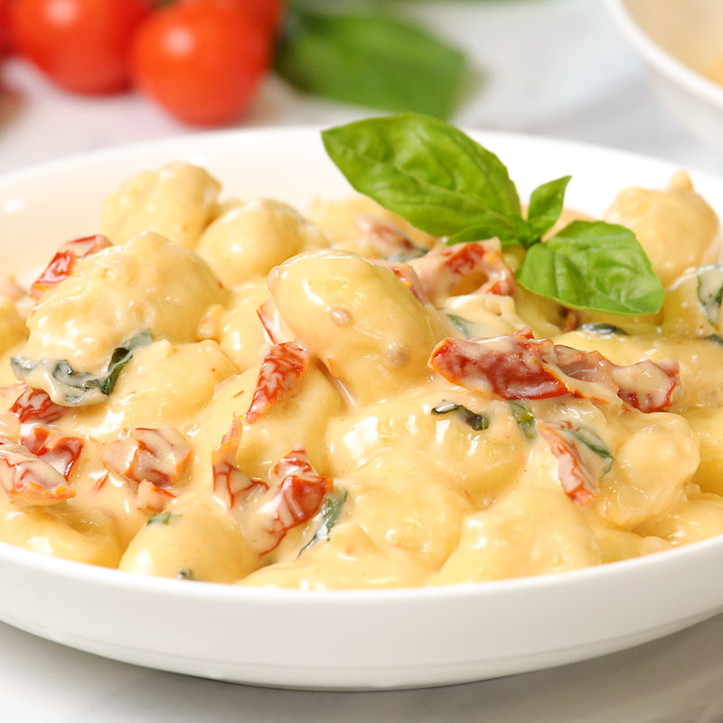 Creamy Gnocchi with Sun-Dried Tomatoes - The Last Food Blog